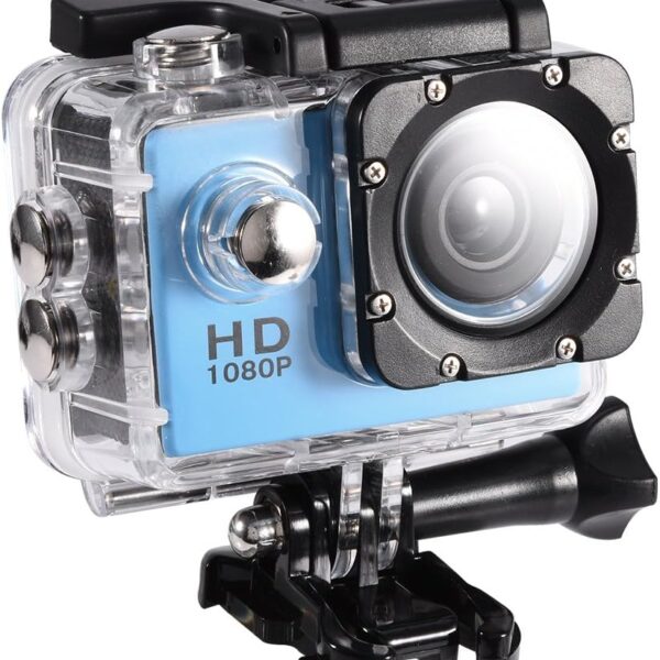 Topiky Action Camera 4K Waterproof 30m Outdoor Sports DV Camcorder 1080P Full HD LCD Mini Portable Video Camera with 900mAh Rechargeable Battery and Mounting Accessories Kit